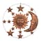 Brown Sun & Moon Rustic Metal Wall Decor